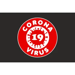 Флаг STOP COVID-19. Вариант-03