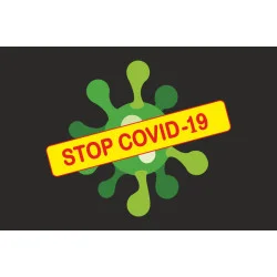 Флаг STOP COVID-19. Вариант-05