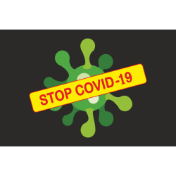 Флаг STOP COVID-19. Вариант-05 Флаг STOP COVID-19. Вариант-05