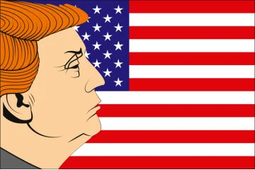Флаг США-Трамп. Вариант-01 Флаг США-Трамп. Вариант-01