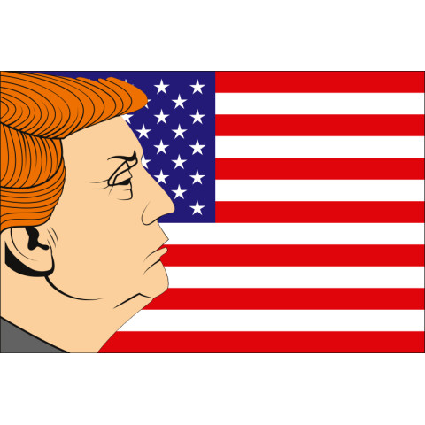 Флаг США-Трамп. Вариант-01