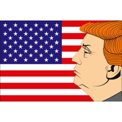 Прапор США-Трамп. Варіант-02