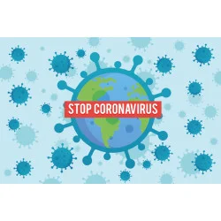 Флаг STOP COVID-19. Вариант-06