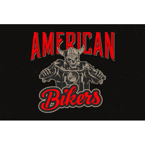 Прапор American Bikers. Варіант-01