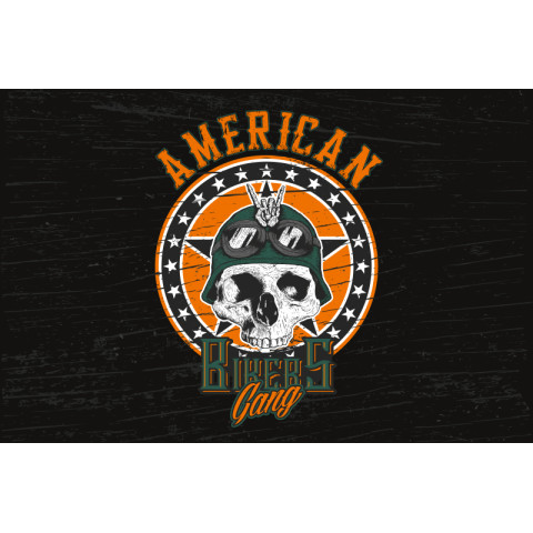 Флаг American Bikers. Вариант-03 Флаг American Bikers. Вариант-03