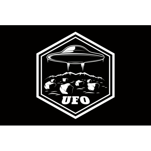 Флаг НЛО (неопознанный летающий объект). Вариант-03 Флаг НЛО (неопознанный летающий объект). Вариант-03