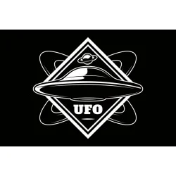 Флаг НЛО (неопознанный летающий объект). Вариант-04 Флаг НЛО (неопознанный летающий объект). Вариант-04