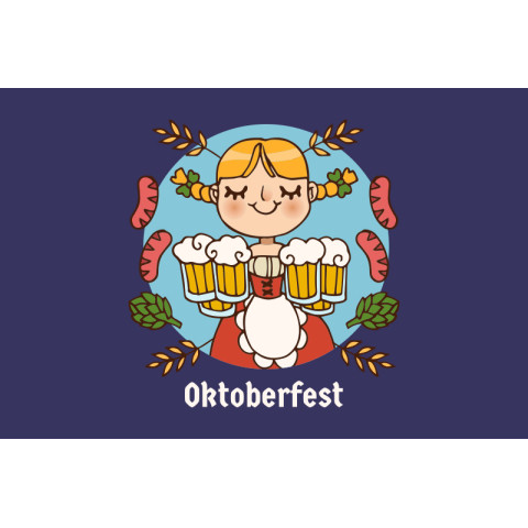 Флаг «Октоберфест». Вариант-11 Флаг «Октоберфест». Вариант-11