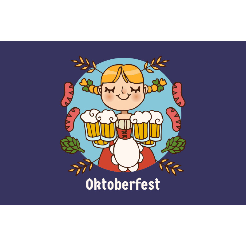 Флаг «Октоберфест». Вариант-11 Флаг «Октоберфест». Вариант-11
