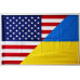 Прапор «Україна-США» (дружній). Варіант-04