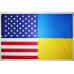 Прапор «Україна-США» (дружній). Варіант-05 Прапор «Україна-США» (дружній). Варіант-05