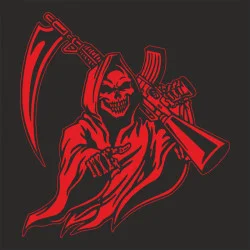 Флаг «Смерть с косой». Вариант-19 Флаг «Смерть с косой». Вариант-19