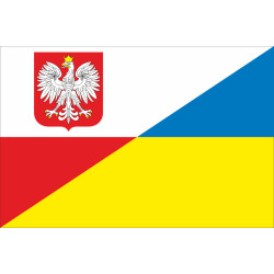 Прапор «Україна-Польща» (дружній). Варіант-02 Прапор «Україна-Польща» (дружній). Варіант-02
