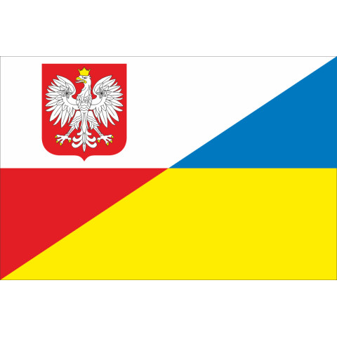 Флаг «Украина-Польща» (дружественный). Вариант-02 Флаг «Украина-Польща» (дружественный). Вариант-02