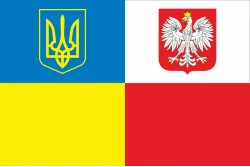 Флаг «Украина-Польща» (дружественный). Вариант-03 Флаг «Украина-Польща» (дружественный). Вариант-03