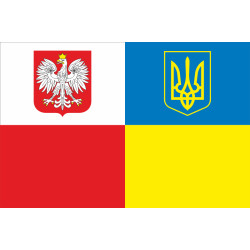 Прапор «Україна-Польща» (дружній). Варіант-04 Прапор «Україна-Польща» (дружній). Варіант-04