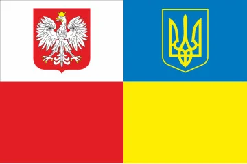 Прапор «Україна-Польща» (дружній). Варіант-04