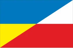 Флаг «Украина-Польща» (дружественный). Вариант-05 Флаг «Украина-Польща» (дружественный). Вариант-05