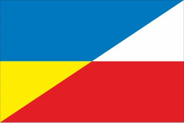 Прапор «Україна-Польща» (дружній). Варіант-05