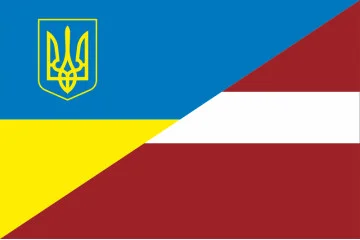 Прапор «Україна-Латвія» (дружній). Варіант-01 Прапор «Україна-Латвія» (дружній). Варіант-01