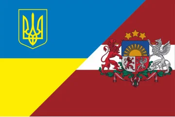 Прапор «Україна-Латвія» (дружній). Варіант-03 Прапор «Україна-Латвія» (дружній). Варіант-03