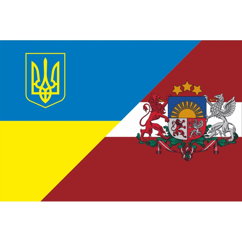 Флаг «Украина-Латвия» (дружественный). Вариант-03 Флаг «Украина-Латвия» (дружественный). Вариант-03