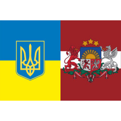 Флаг «Украина-Латвия» (дружественный). Вариант-04 Флаг «Украина-Латвия» (дружественный). Вариант-04