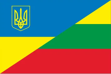 Прапор «Україна-Литва» (дружній). Варіант-01 Прапор «Україна-Литва» (дружній). Варіант-01