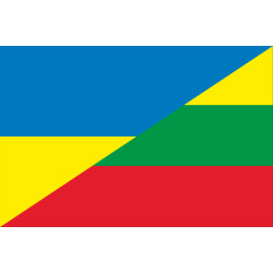 Флаг «Украина-Литва» (дружественный). Вариант-02 Флаг «Украина-Литва» (дружественный). Вариант-02