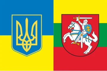 Прапор «Україна-Литва» (дружній). Варіант-03 Прапор «Україна-Литва» (дружній). Варіант-03