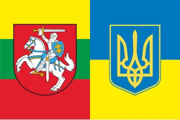 Прапор «Україна-Литва» (дружній). Варіант-04 Прапор «Україна-Литва» (дружній). Варіант-04