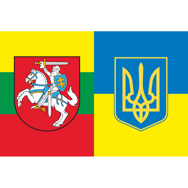 Прапор «Україна-Литва» (дружній). Варіант-04 Прапор «Україна-Литва» (дружній). Варіант-04
