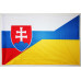 Флаг «Украина-Словакия» (дружественный). Вариант-01 Флаг «Украина-Словакия» (дружественный). Вариант-01