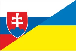 Флаг «Украина-Словакия» (дружественный). Вариант-01 Флаг «Украина-Словакия» (дружественный). Вариант-01