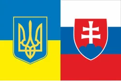 Флаг «Украина-Словакия» (дружественный). Вариант-02 Флаг «Украина-Словакия» (дружественный). Вариант-02