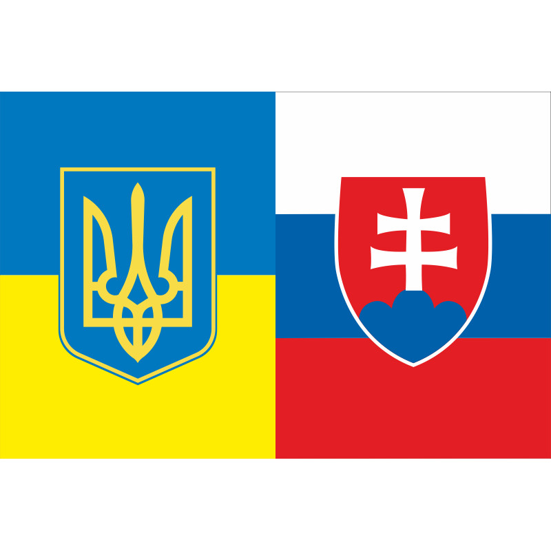 Прапор «Україна-Словаччина» (дружній). Варіант-02 Прапор «Україна-Словаччина» (дружній). Варіант-02