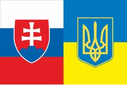 Флаг «Украина-Словакия» (дружественный). Вариант-03 Флаг «Украина-Словакия» (дружественный). Вариант-03