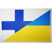 Флаг Украина-Финляндия (дружественный). Вариант-02
