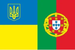 Флаг «Украина-Португалия» (дружественный). Вариант-01 Флаг «Украина-Португалия» (дружественный). Вариант-01