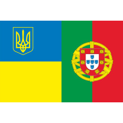 Флаг «Украина-Португалия» (дружественный). Вариант-01 Флаг «Украина-Португалия» (дружественный). Вариант-01