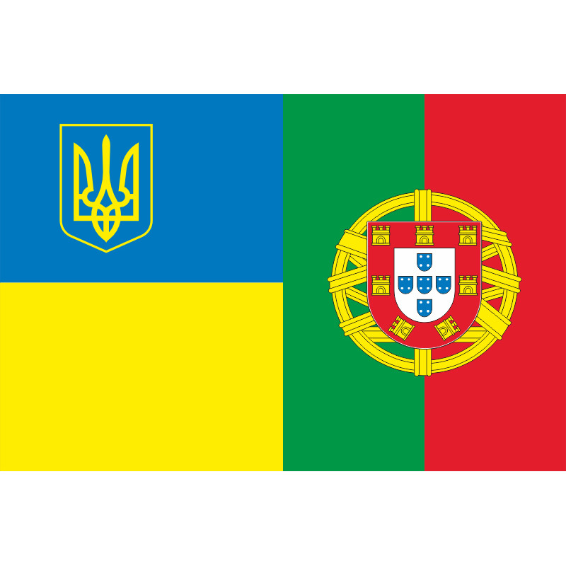 Прапор «Україна-Португалія» (дружній). Варіант-01 Прапор «Україна-Португалія» (дружній). Варіант-01