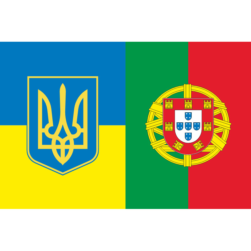 Прапор «Україна-Португалія» (дружній). Варіант-02 Прапор «Україна-Португалія» (дружній). Варіант-02