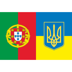 Флаг «Украина-Португалия» (дружественный). Вариант-03 Флаг «Украина-Португалия» (дружественный). Вариант-03