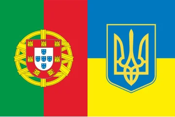 Прапор «Україна-Португалія» (дружній). Варіант-03