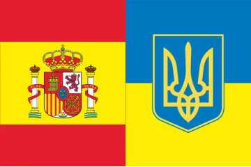 Флаг «Украина-Испания» (дружественный). Вариант-03 Флаг «Украина-Испания» (дружественный). Вариант-03