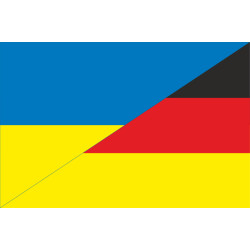 Флаг «Украина-Германия» (дружественный). Вариант-01