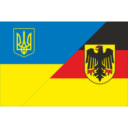Флаг «Украина-Германия» (дружественный). Вариант-02