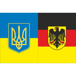 Флаг «Украина-Германия» (дружественный). Вариант-03
