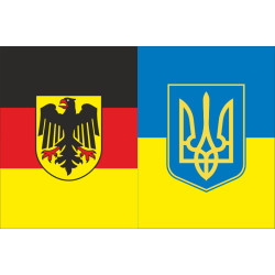 Флаг «Украина-Германия» (дружественный). Вариант-04
