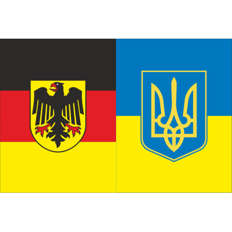 Прапор «Україна-Німеччина» (дружній). Варіант-04